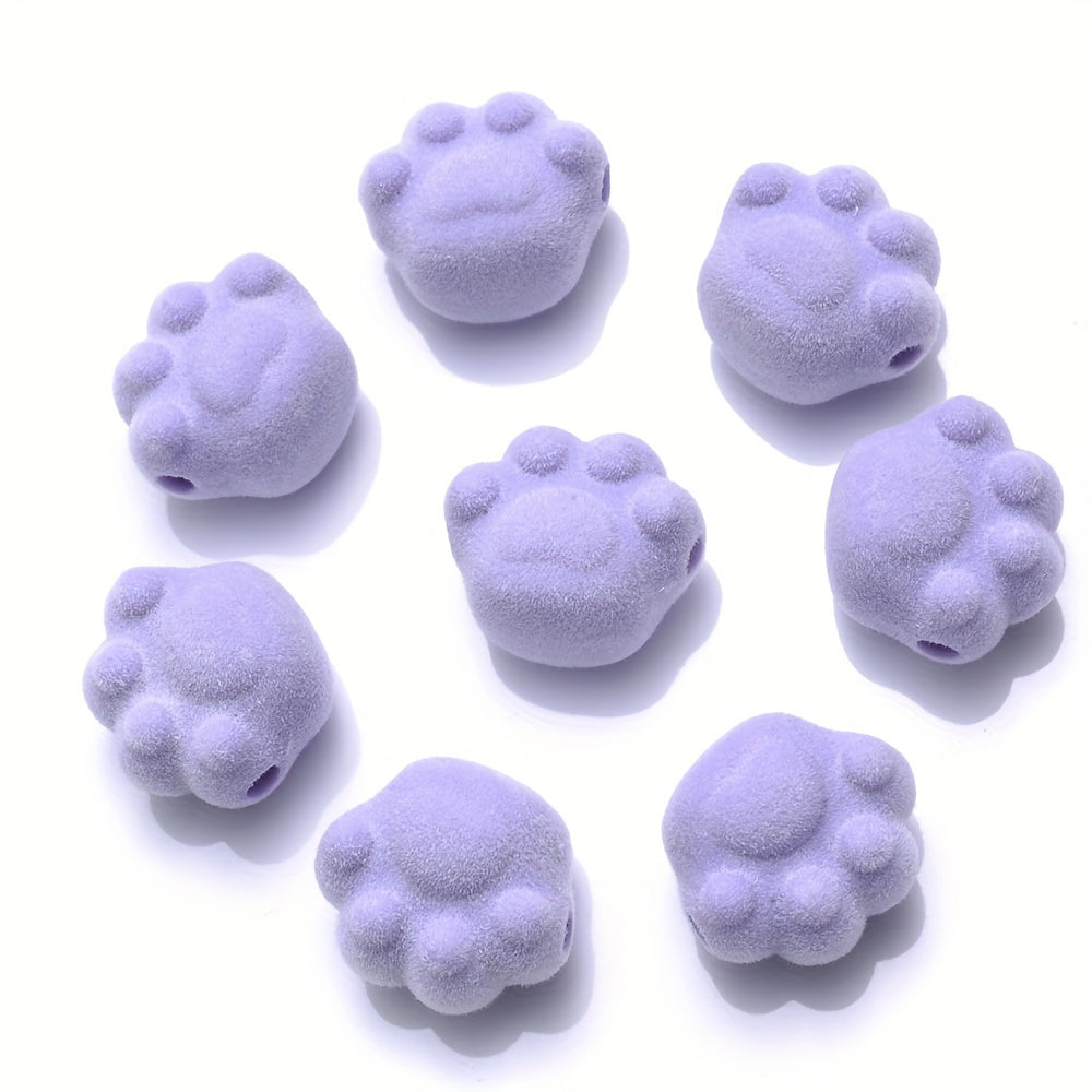10PCS Multicolor Cat's Claw Acrylic Bead Set