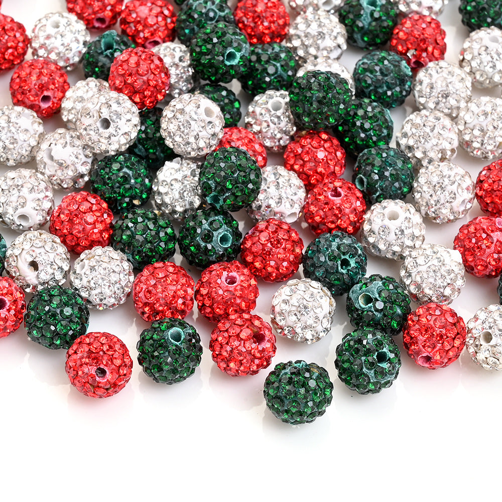 Christmas Resin Ball Beads