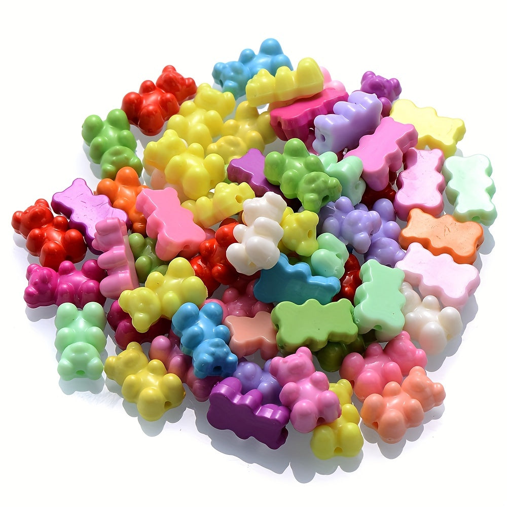 Candy Color Acrylic Gummy Bear Beads
