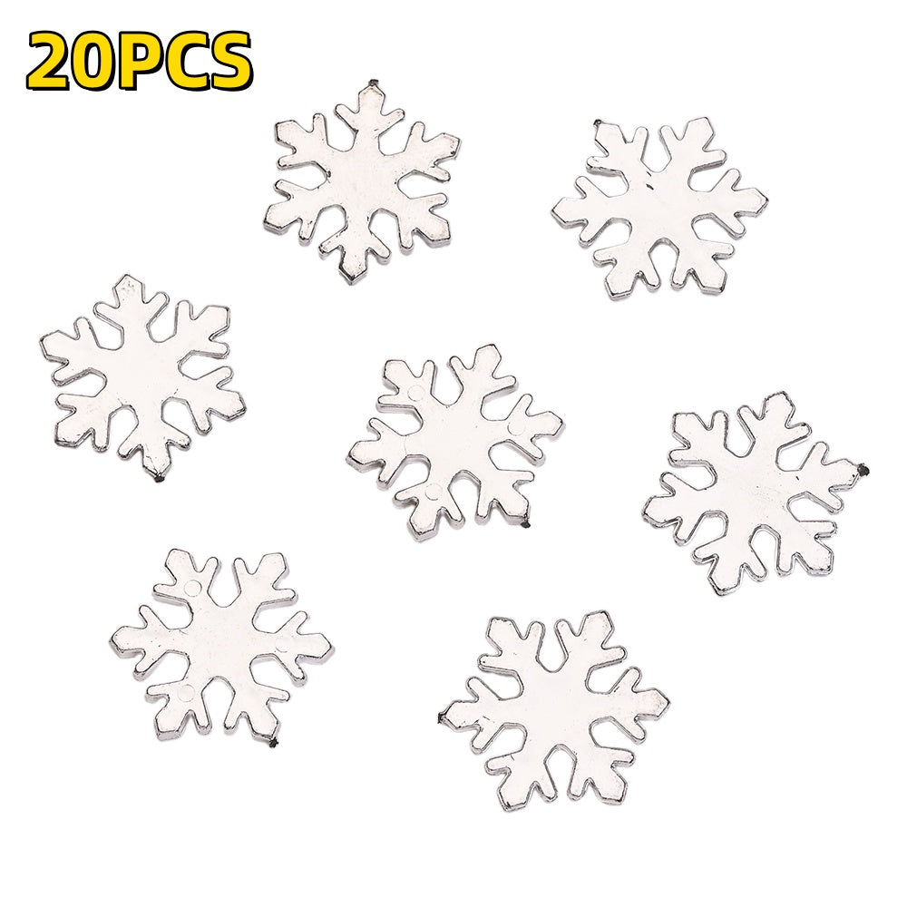 Plastic Snowflake Ornaments