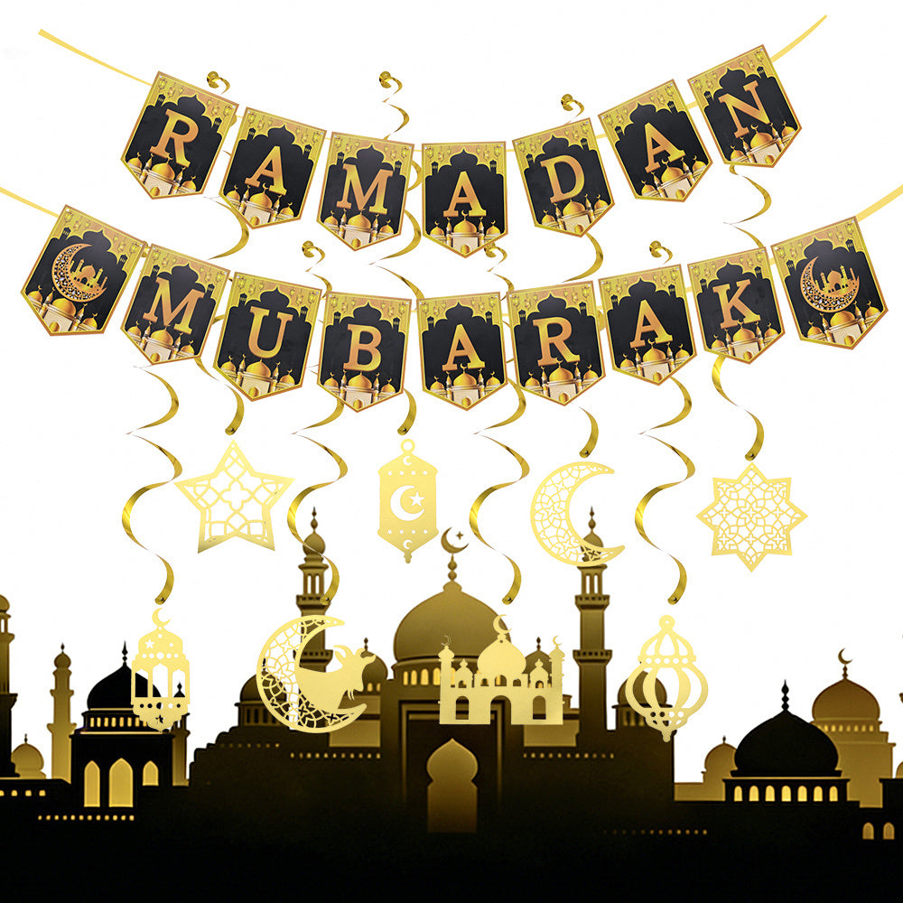 Ramadan Flag Banner Decoration Set