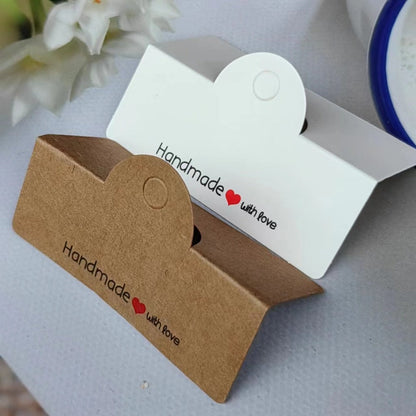 200PCS Handmade Jewelry Packaging Set with Clear Bags & Cards