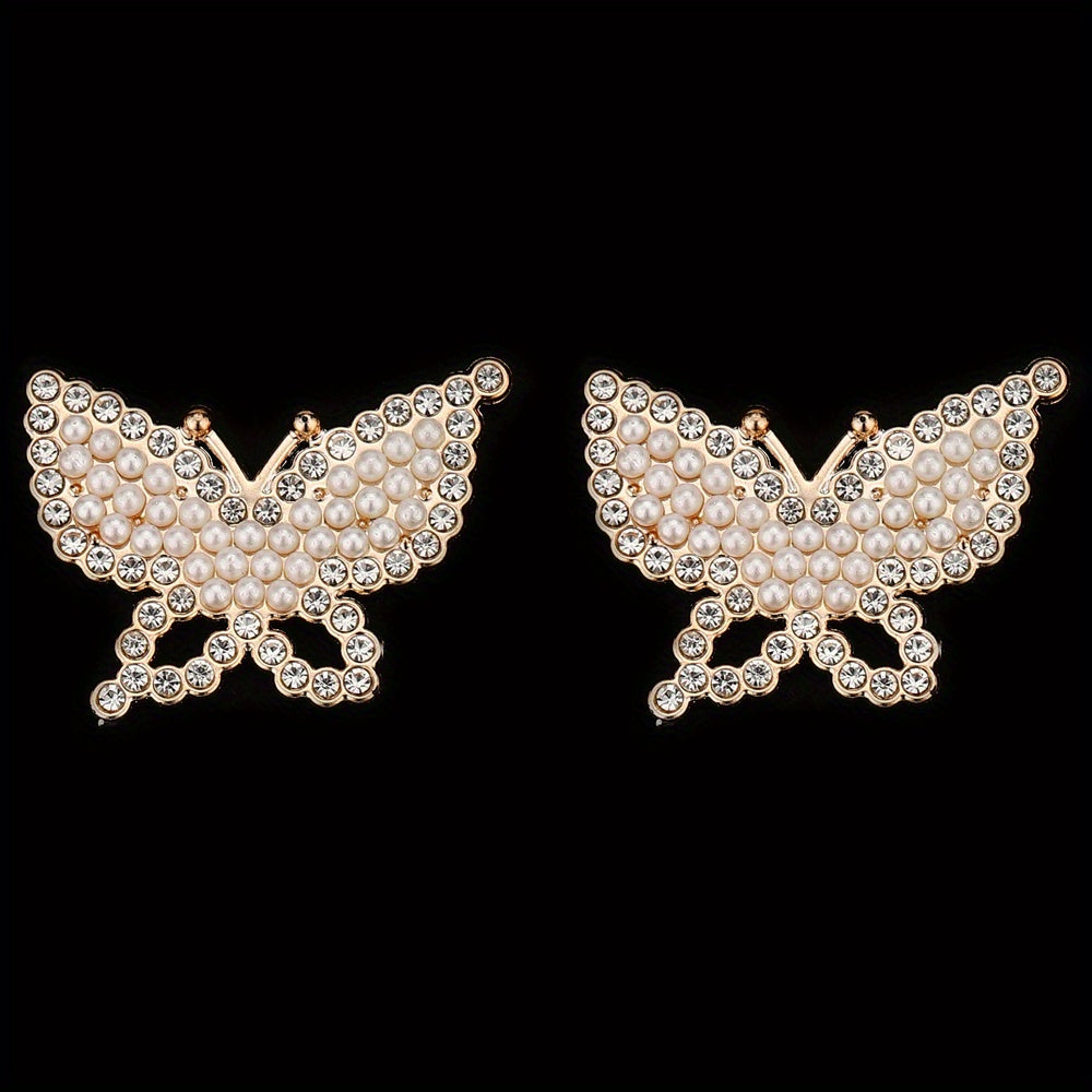 Stylish Acrylic Pearl and Rhinestone Flatback Embellishments