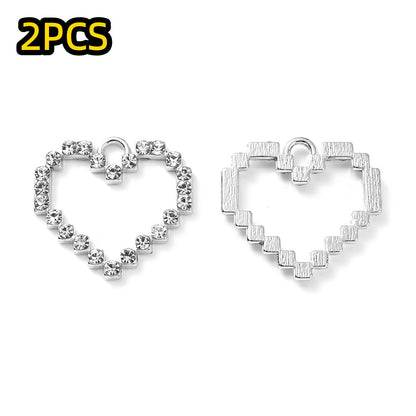 Heart Rhinestone Pendant Set