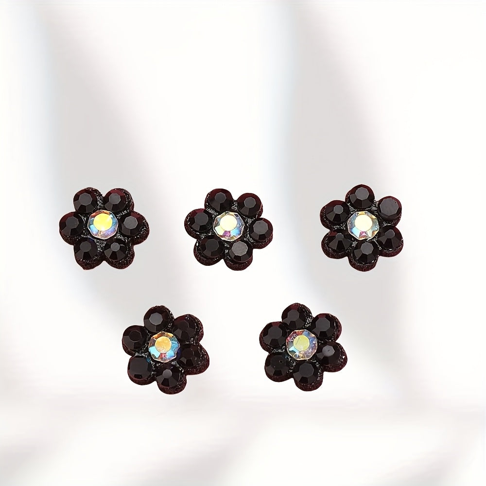 Plum Blossom Rhinestone Patches