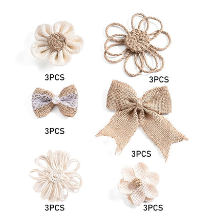 Hemp Rope Flower Set