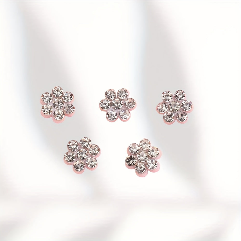 Plum Blossom Rhinestone Patches