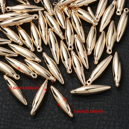 Gold & Silver CCB Plastic Pendants