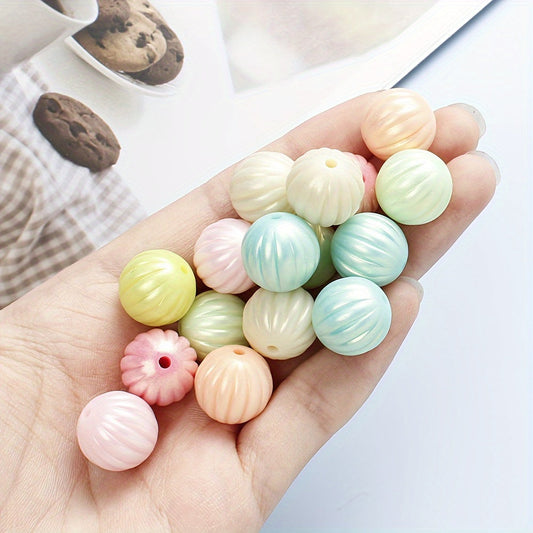 Macaron Pumpkin Acrylic Beads
