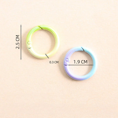 20PCS 25×19mm Gradient Spring Gate O-Ring Buckle Set