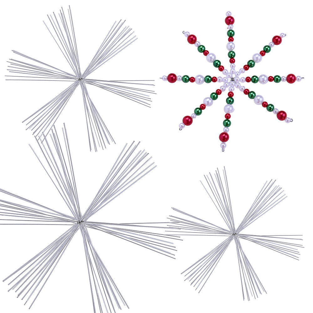 Christmas Snowflake Beaded Decorative Strands