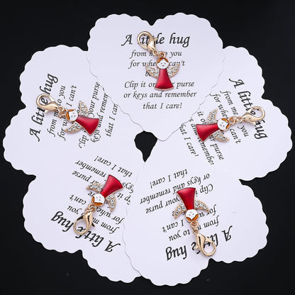 Red Angel Charms with Wish Cards