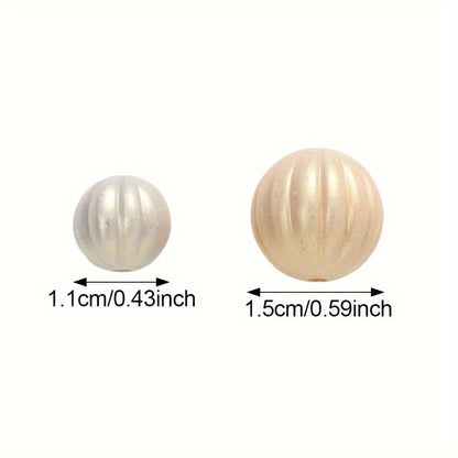 Macaron Pumpkin Acrylic Spacer Beads