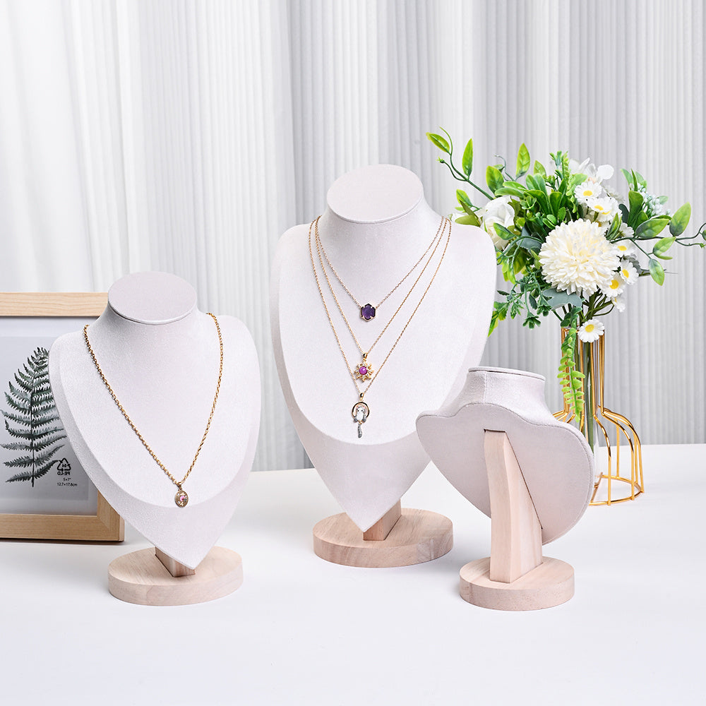 1PC Velvet Necklace Display Mannequin Bust
