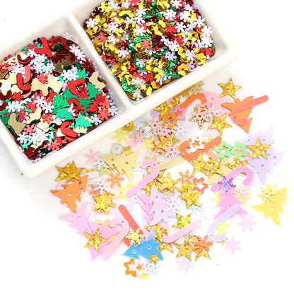 Christmas Theme Mini Sequin Beads