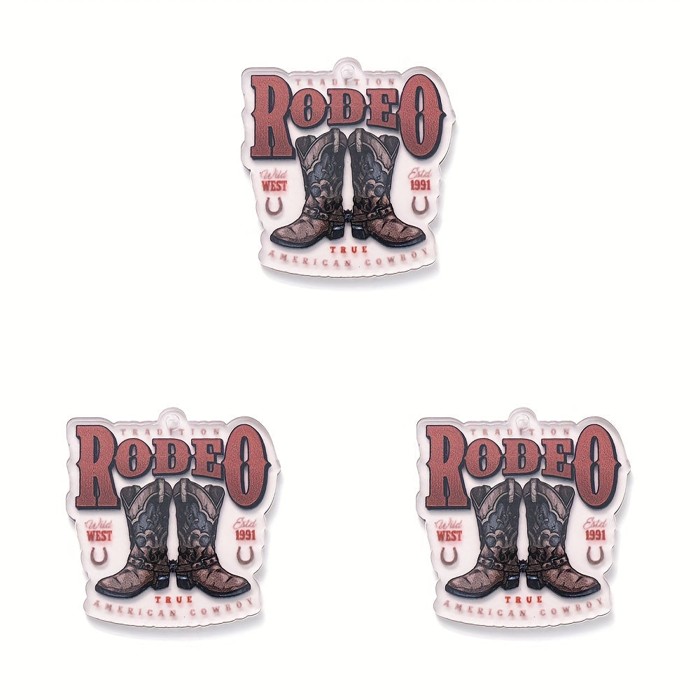 Cowboy Series Acrylic Charms