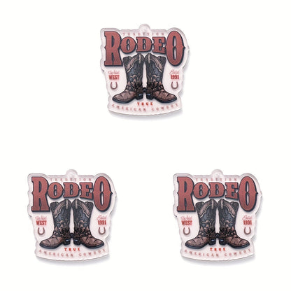 Cowboy Series Acrylic Charms