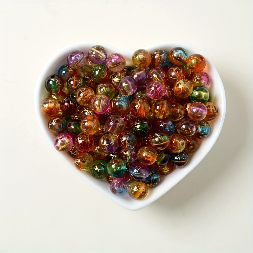 Rainbow Gradient Acrylic Beads