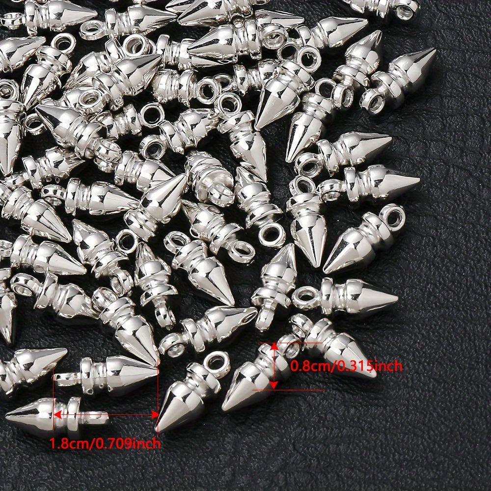 Gold & Silver CCB Plastic Pendants
