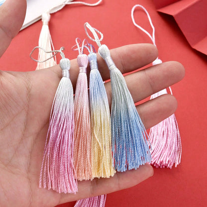 Gradient Color Soft Silk Tassels