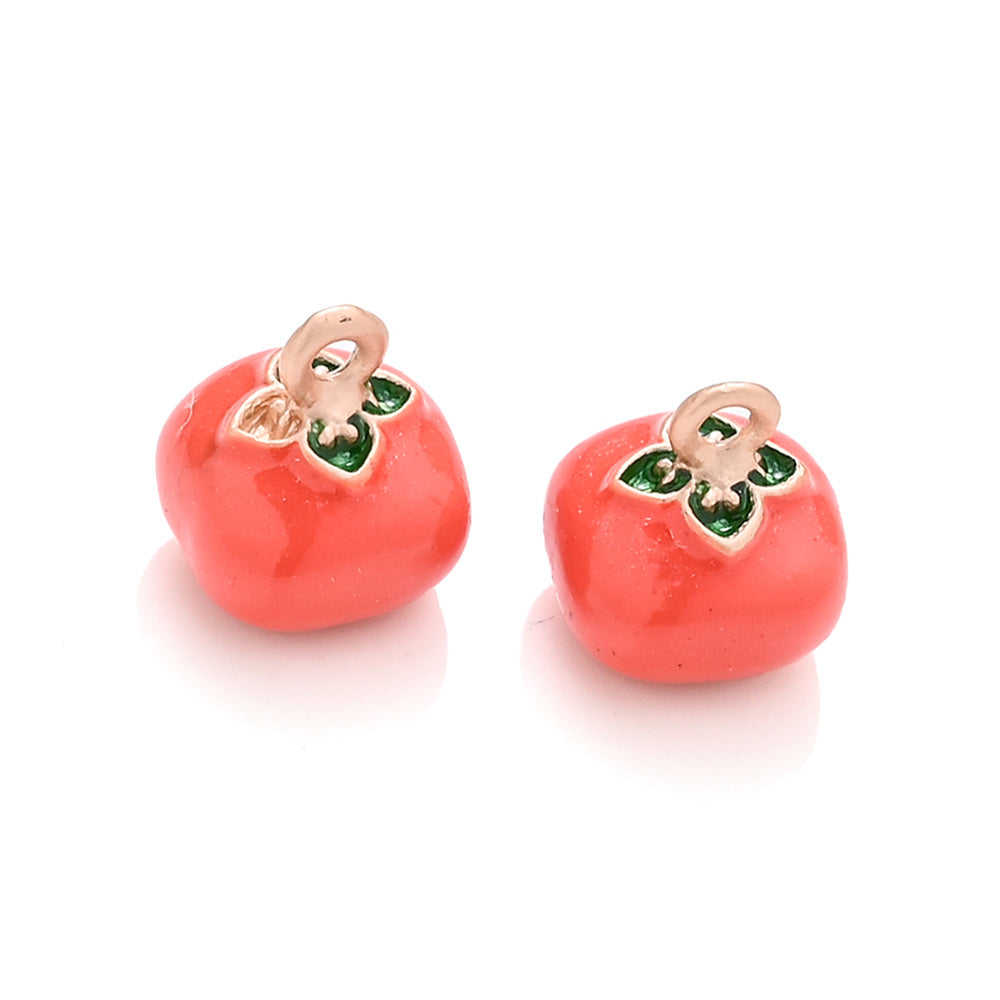 2PCS Fruit Series Alloy Pendant Set