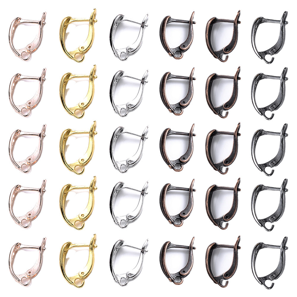 10-Piece D-Shape Copper Earring Hooks