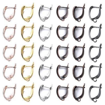 10-Piece D-Shape Copper Earring Hooks