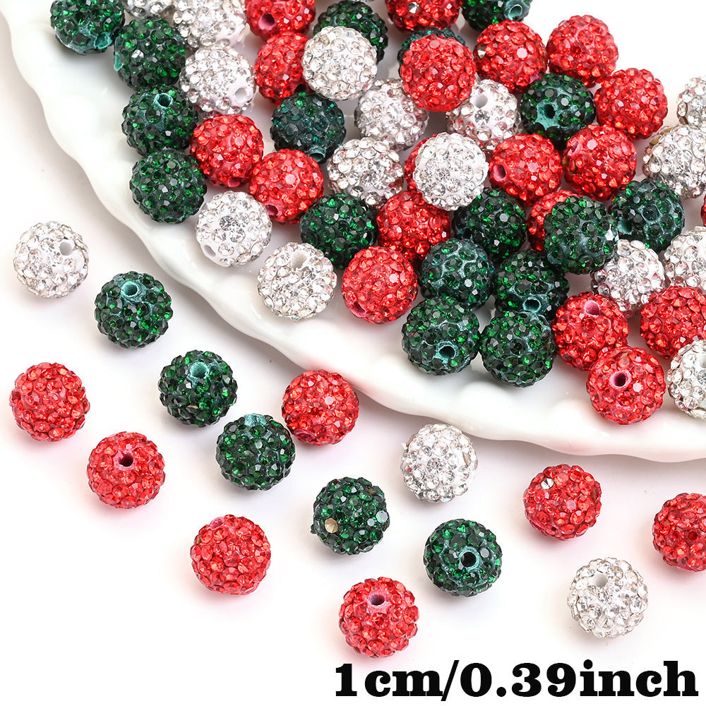 Christmas Resin Ball Beads
