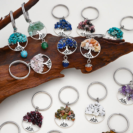 Life Tree Beaded Keychain Set