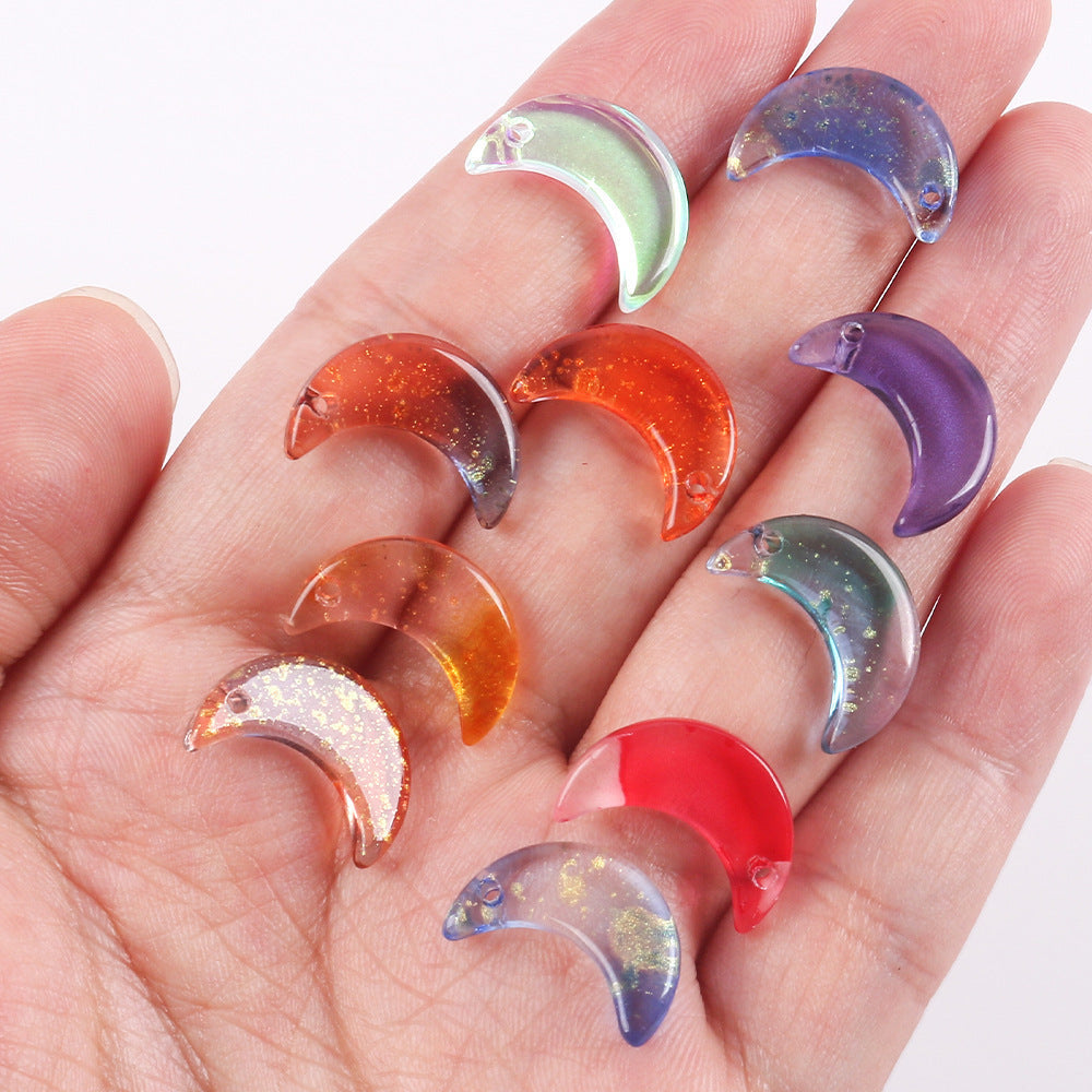 Crystal Moon Pendant Charms