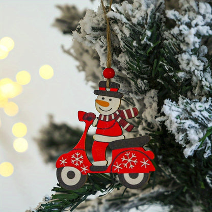Wooden Merry Christmas Decorative Pendant