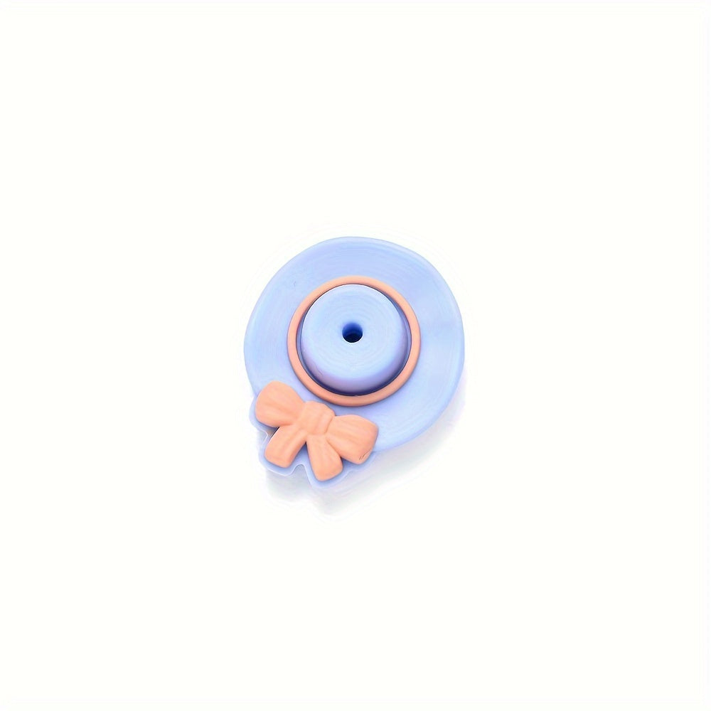 3D Bow Hat Silicone Beads