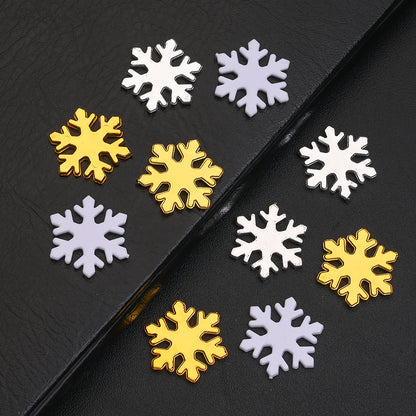 Plastic Snowflake Ornaments