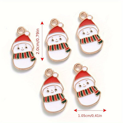 Mixed Metal Christmas Pendants
