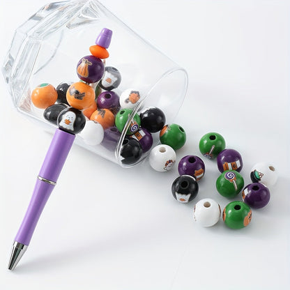 Halloween Wooden Beads