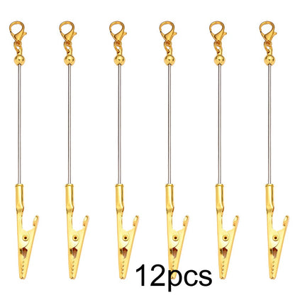 Beaded Card Holder Clips