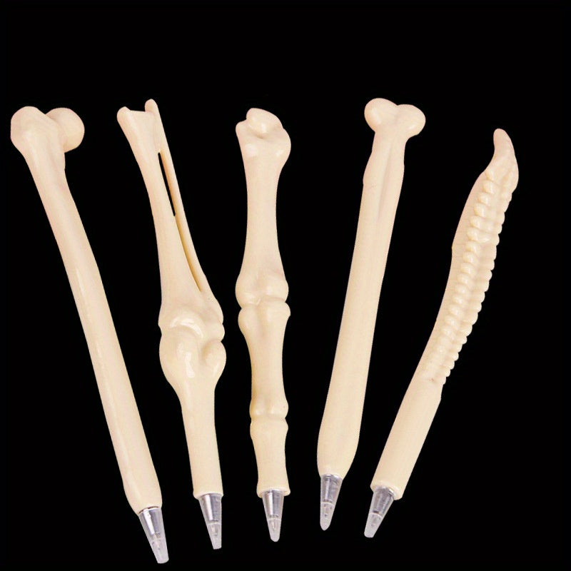 15-Piece Imitation Bone Shape Ballpoint Pens