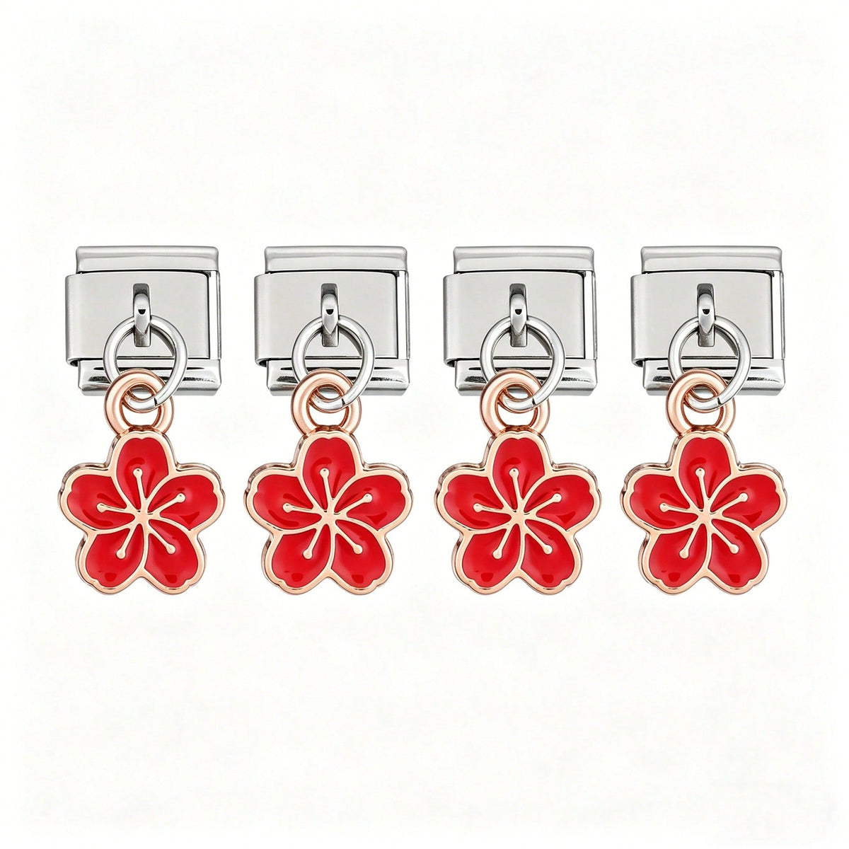 Cherry Blossom Module Bracelet Pendant Charms