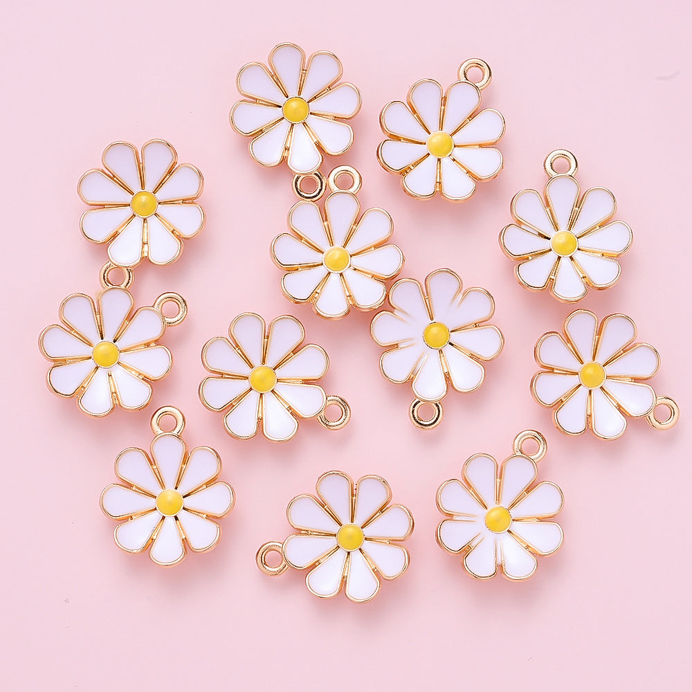 Colorful Daisy Flower Pendant Charms
