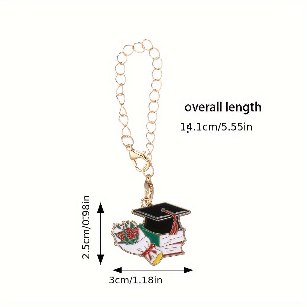 1PC Doctor Hat, Book & Apple Pendant Chain