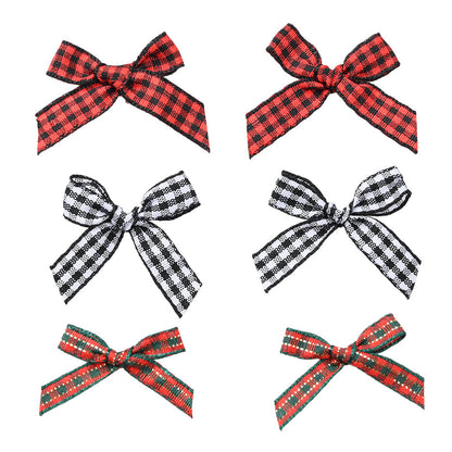 Christmas Plaid Bow Embellishments