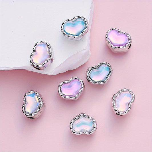 Double Sided Love Plastic Beads