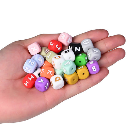 Alphabet Silicone Letter Beads Set