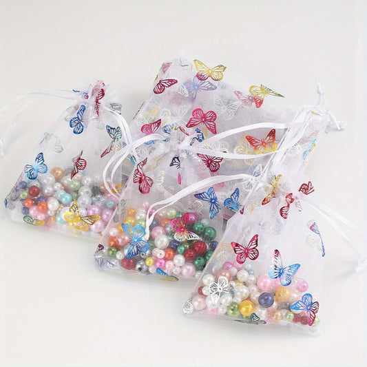 Butterfly Drawstring Gift Bags