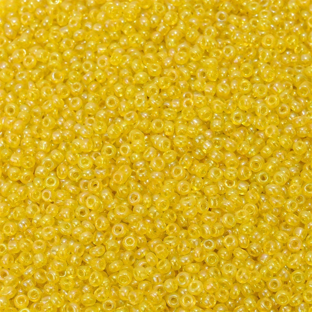 500PCS 3mm Clear Stained Glass Rice Bead Set