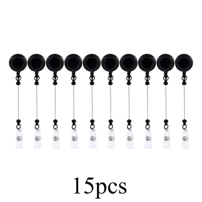 Beadable Retractable Badge Reel Clips
