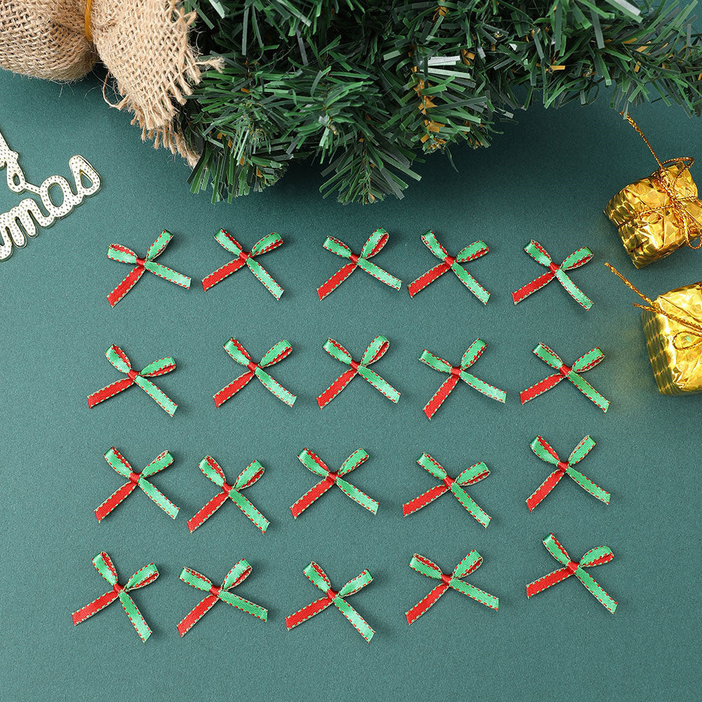 Christmas Mini Satin Ribbon Bows
