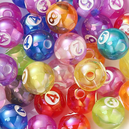 AB Digital Engraved Acrylic Beads