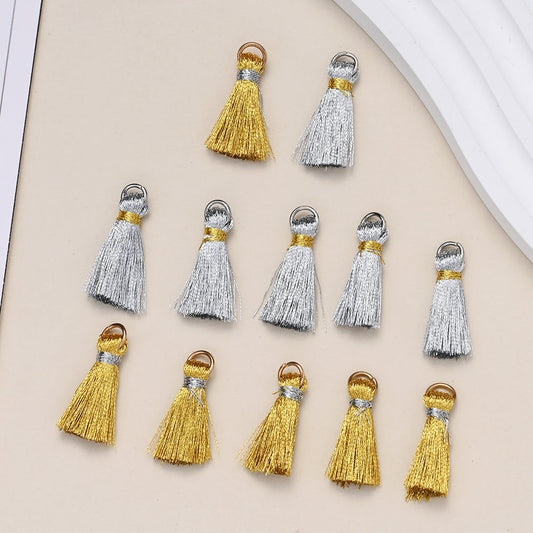 Golden Silver Tassels