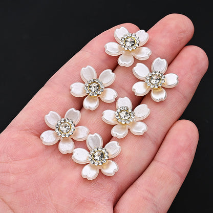 Five-Petal Flower Acrylic Bead Patches
